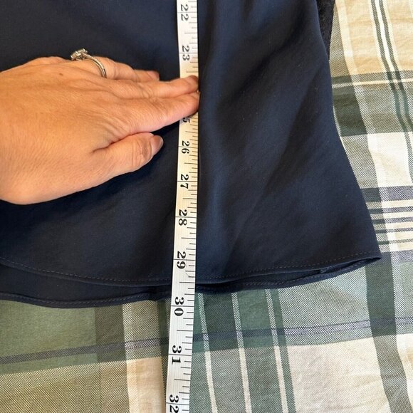 CAbi Tank Top Sz S Navy Lace Trim Y2K 90s Fairy Grunge Whimsigoth Rave Coquette - Picture 9 of 9